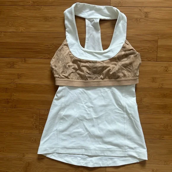 Lululemon White Racerback Tank - Picture 4 of 10